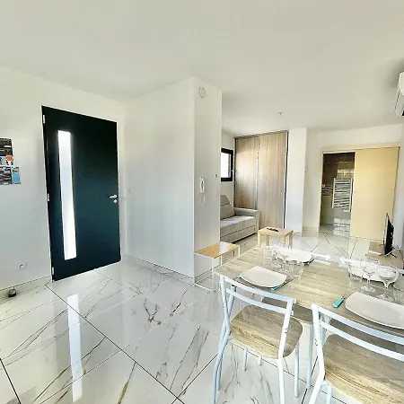 L'actuel,new Studio, Parking, Air Conditioning アルジェレス・シュル・メール